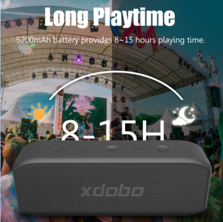 XDOBO Wing 2020 20W portátil sem fio compatível com Bluetooth alto-falante BT5.0 IPX7 caixa de som à prova d'água TWS reprodutor de áudio Boombox