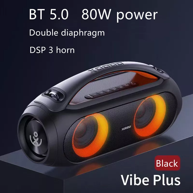 XDOBO Storm 1988 60W Altofalante portátil sem fio Bluetooth Soundbar BT5.0 Power Bank TWS Sound Box 7200mAh Boombox Audio Player
